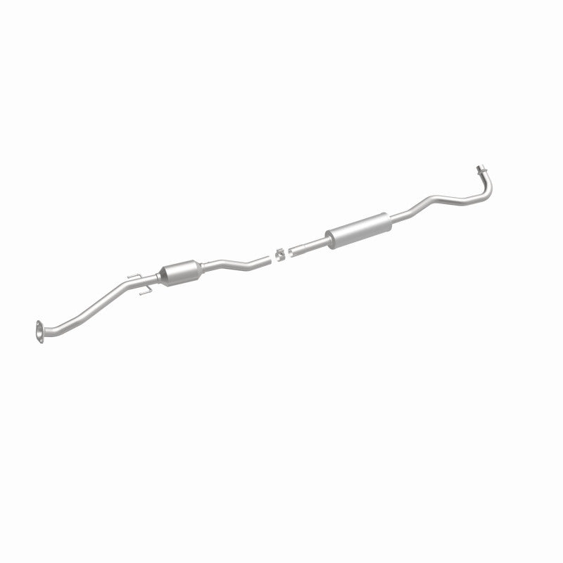 MagnaFlow 52440 oem grade direct-fit catalytic converter, front three-quarter view of the turntable spin