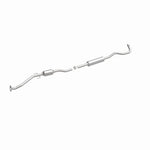 MagnaFlow 52440 oem grade direct-fit catalytic converter, front three-quarter view of the turntable spin