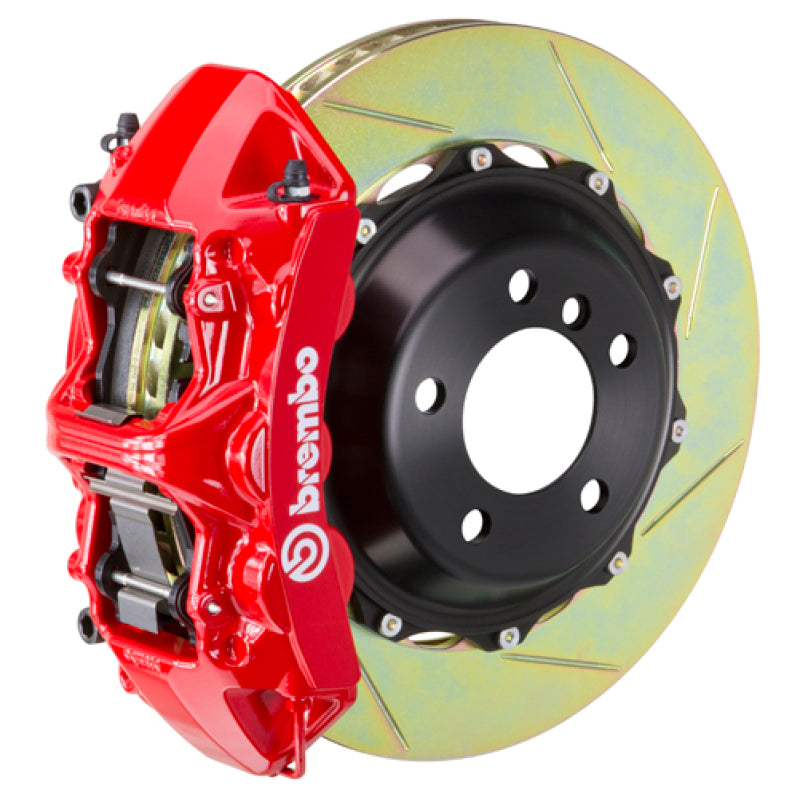 FK8 Civic Type R Brembo GT 6-piston front kit, red caliper, 380mm Type 1 slotted 2-piece disc