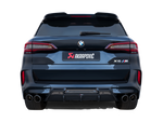 Akrapovic BMW X5M (F95)/X6M (F96) Slip-On Line (Titanium) w/Carbon Fiber Titanium Tips S-BM/T/16H for BMW X5 M F95 2020-2027, side view