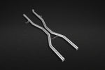Capristo mid-silencer spare pipes for the Mercedes-AMG ML63 W164, stainless steel