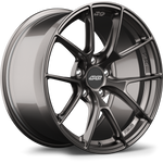Dark gunmetal forged wheel with Y-spoke design, five bolt pattern, showing face and barrel profile - APEX Wheels wheel for 18x9.5 ET35 5x120 - Anthracite