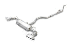 A top view of FI Exhaust Valvetronic Cat-Back System For Mercedes-Benz X156 GLA250 2013-2019 with white background
