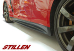 close view of Stillen Aero Side Skirts (Rocker Panels) for Nissan GT-R [R35] 2009-2015 fitted inside a car