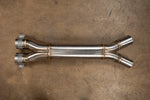 Valvetronic Designs HFD Midpipe rear center section with V-band clamps and dual flared outlets for BMW G8X M3 M4 - AutoTalent