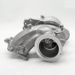 A back view of Pure Turbos Turbo Upgrade Pure650 for Kia and hyundai with white background