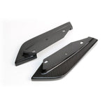 A front view of APR Performance Carbon Fiber Rear Bumper Skirts for Toyota GT86 2017-2021 with white background