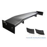 A front view of APR Performance 71" GTC-500 Adjustable Wing Porsche 991 GT3 2013-2019 with white background