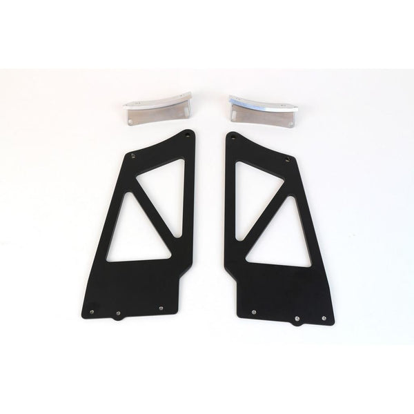 A top view of APR Performance Factory Wing Extension Kit Porsche 981 Cayman GT4 2015-2016 with white background