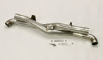 A top view of Shark Werks Exhaust for Porsche 997.2 Turbo / S with a white background