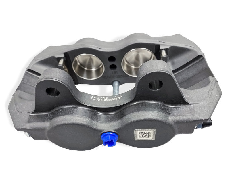 A side view of CP8250 of the AP Racing by Essex Drag Racing Competition Brake Kit (Front CP8250/310mm)- Audi RS3 / TTRS with a white background