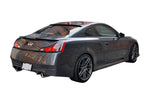 wide view of Stillen Roof Spoiler for Infiniti G37 Coupe 2008-2013 fitted inside a car
