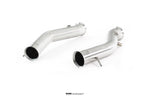 Right angled view of 100 Cell Cat Pipe Set For Lamborghini Gallardo (04-08) manufactured by kline innovation
