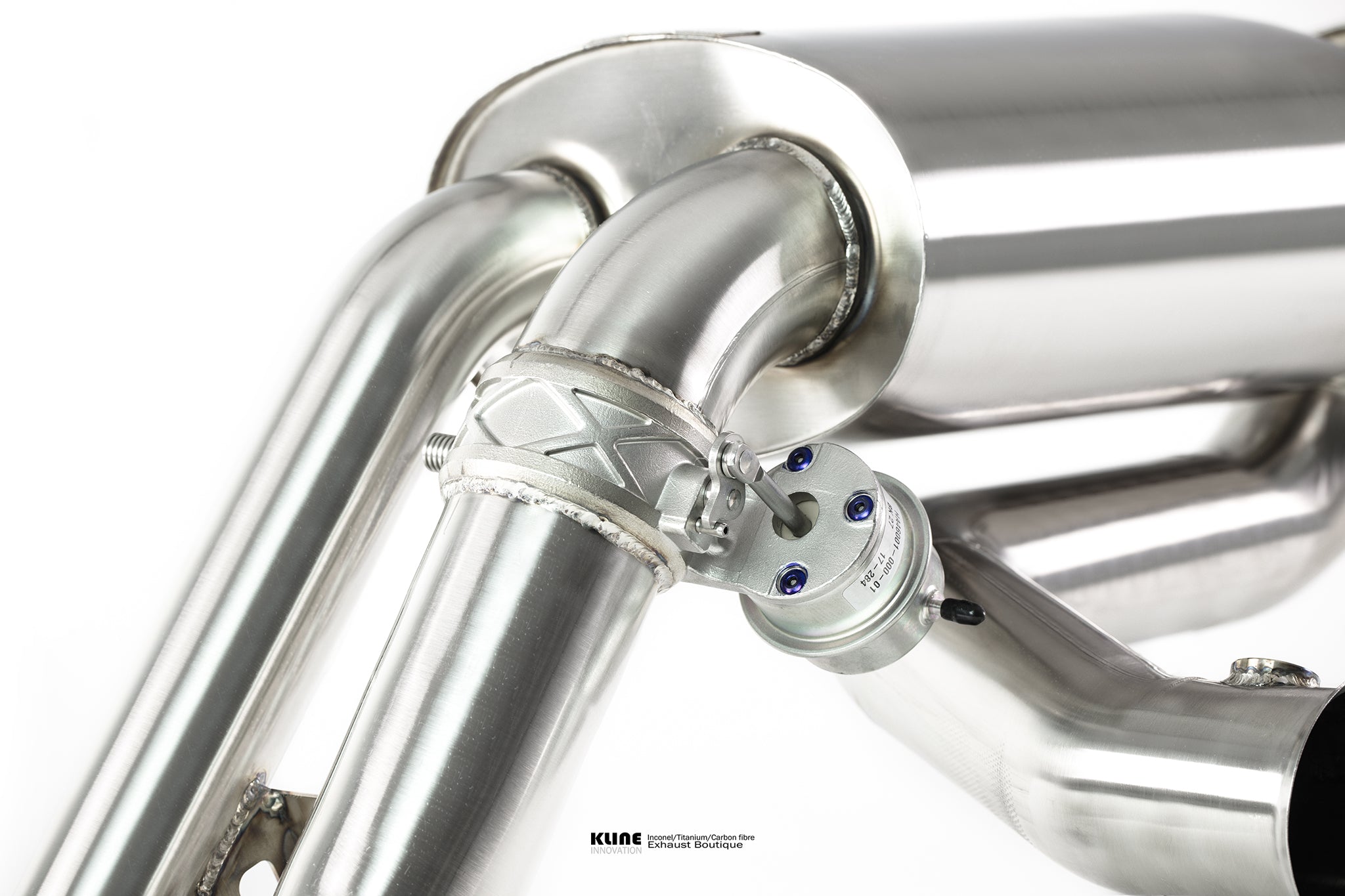 Close up view of 100 Cell Cat Pipe Set For Lamborghini Gallardo (04-08) manufactured by kline innovation