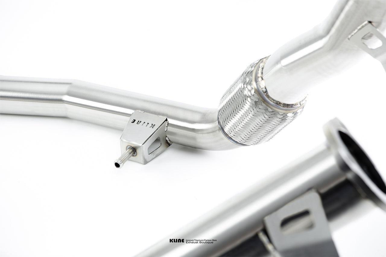 Closeup view of 100 Cell Cat Pipe Set For Lamborghini Urus manufactured by kline innovation