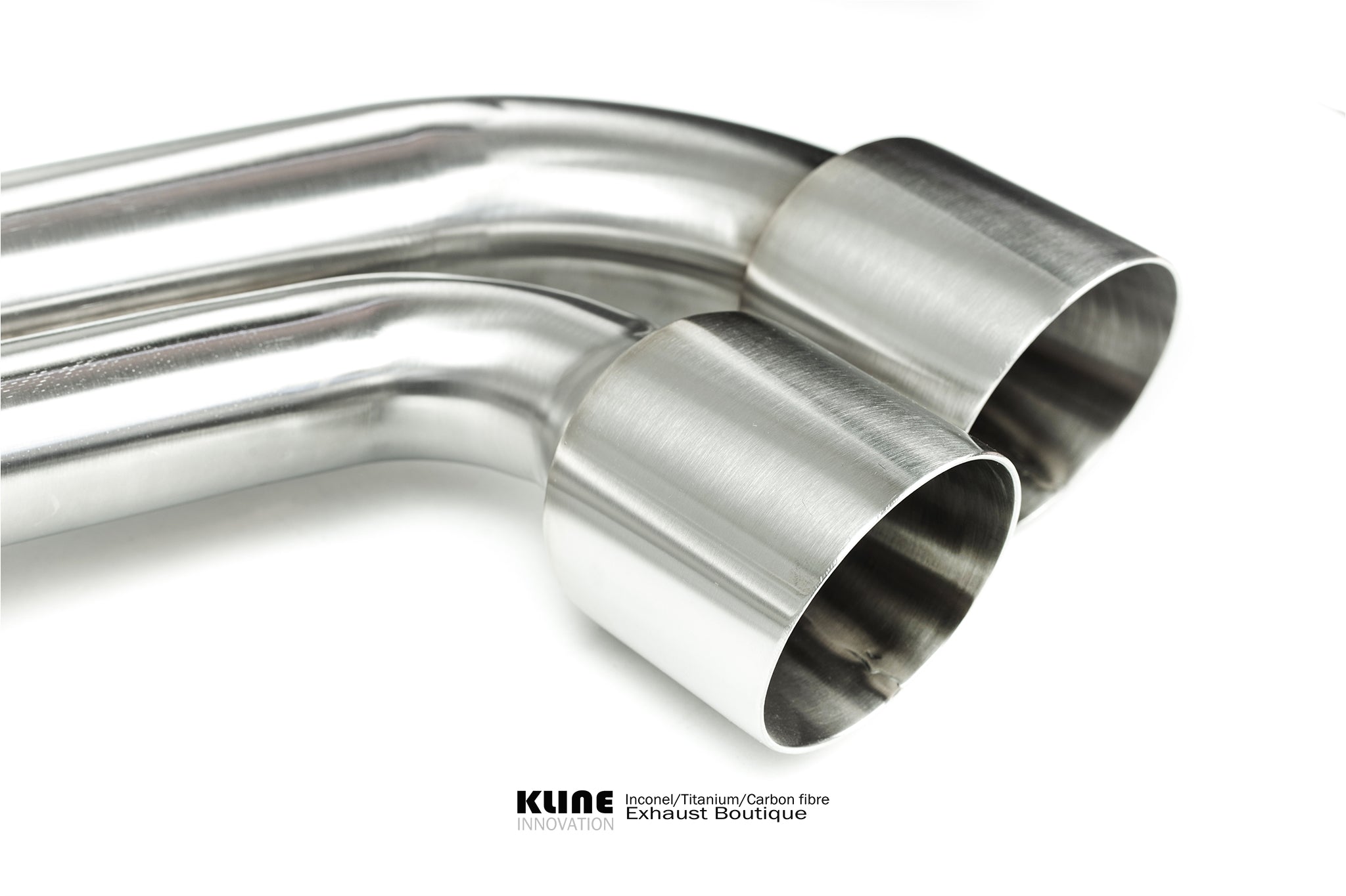 Closeup view of 200 Cell Cat Pipe Set For Ferrari F430 manufactured by kline innovation