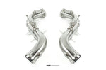 Birdseye view of 200 Cell Cat Pipe Set For McLaren 765LT manufactured by kline innovation