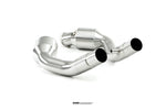 Left angled view of DECAT Cat Pipe Set For Ferrari Portofino manufactured by kline innovation