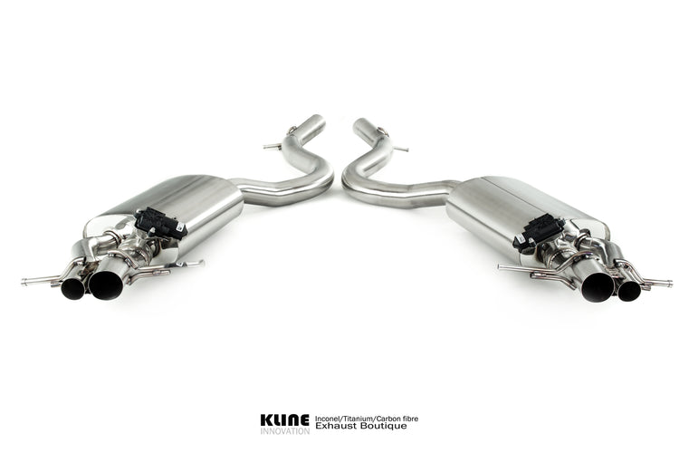 Front view of DECAT Cat Pipe Set For Mercedes S63 AMG (Coupe W222) manufactured by kline innovation