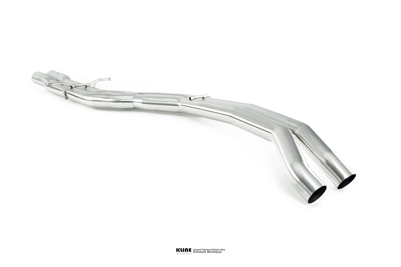 Front view of Mid Exhaust Pipes For Audi RSQ8/SQ8 manufactured by kline innovation