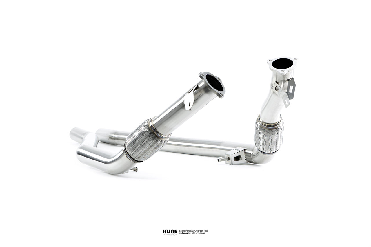 Front view of Mid Exhaust Pipes For Audi RSQ8/SQ8 manufactured by kline innovation
