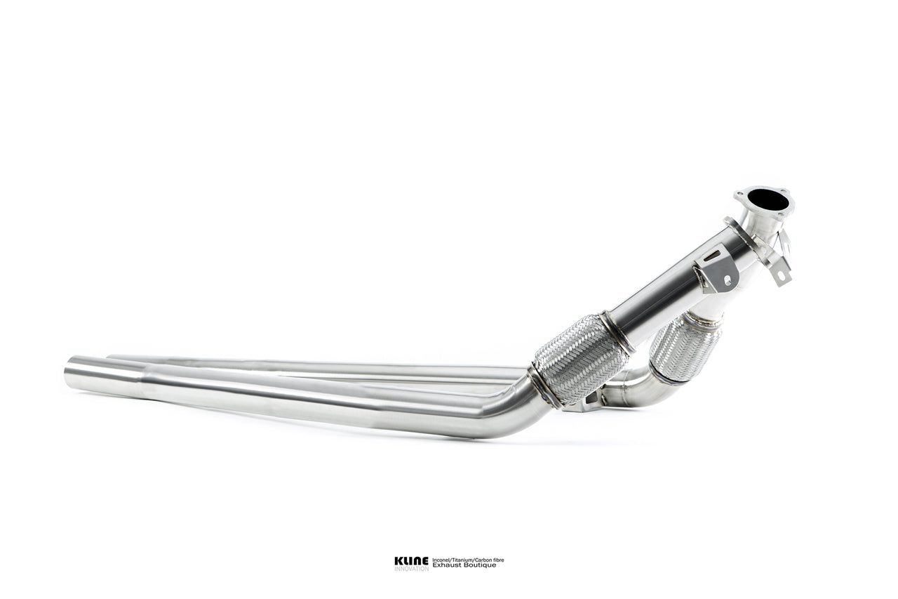 Side view of Mid Exhaust Pipes For Audi RSQ8/SQ8 manufactured by kline innovation