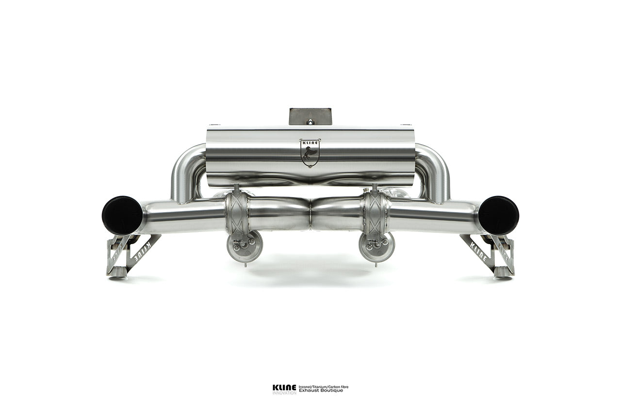 Front view of Exhaust For Porsche 980 Carrera GT manufactured by Kline Innovation