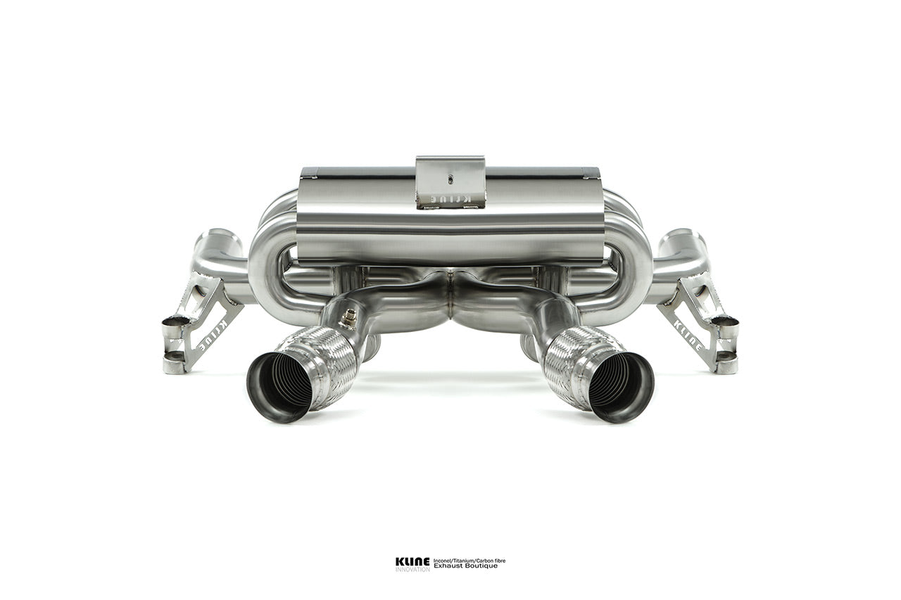 Back view of Exhaust For Porsche 980 Carrera GT manufactured by Kline Innovation