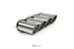 Left angled view of Inconel Tips For McLaren 765LT manufactured by kline innovation