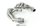Left angled view of Manifolds For Ferrari 458 Speciale manufactured by kline innovation