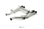 Back Birdseye view of Valvetronic Cat-Back Exhaust System With Center Pipes For BMW M3/M4 (G80,G82,G83) manufactured by Kline innovation