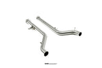 Birdseye view of 2 Downpipes For BMW M3/M4 (G80,G82,G83) manufactured by Kline innovation