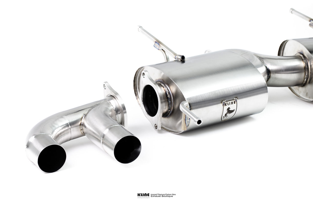 Closeup view of Valvetronic Rear Section For Nissan GTR 2017 (Fits OEM Valve) manufactured by kline innovation