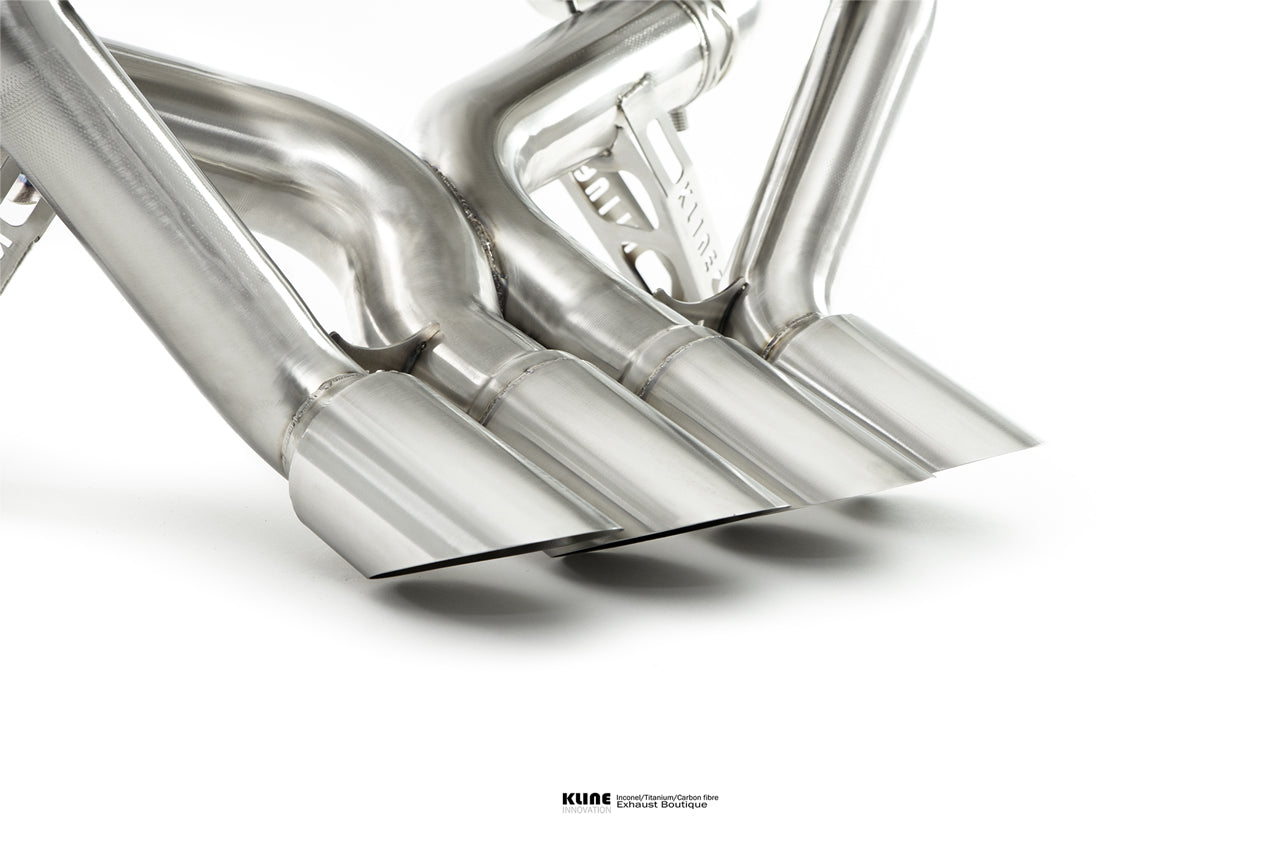 Close up view of Valvetronic Rear System For Lamborghini Aventador SV manufacatured by kline innovation