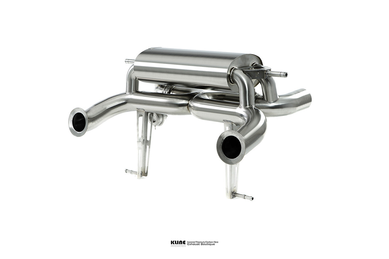 Right angled view of Valvetronic Rear System For Lamborghini Aventador SVJ manufactured by kline innovation