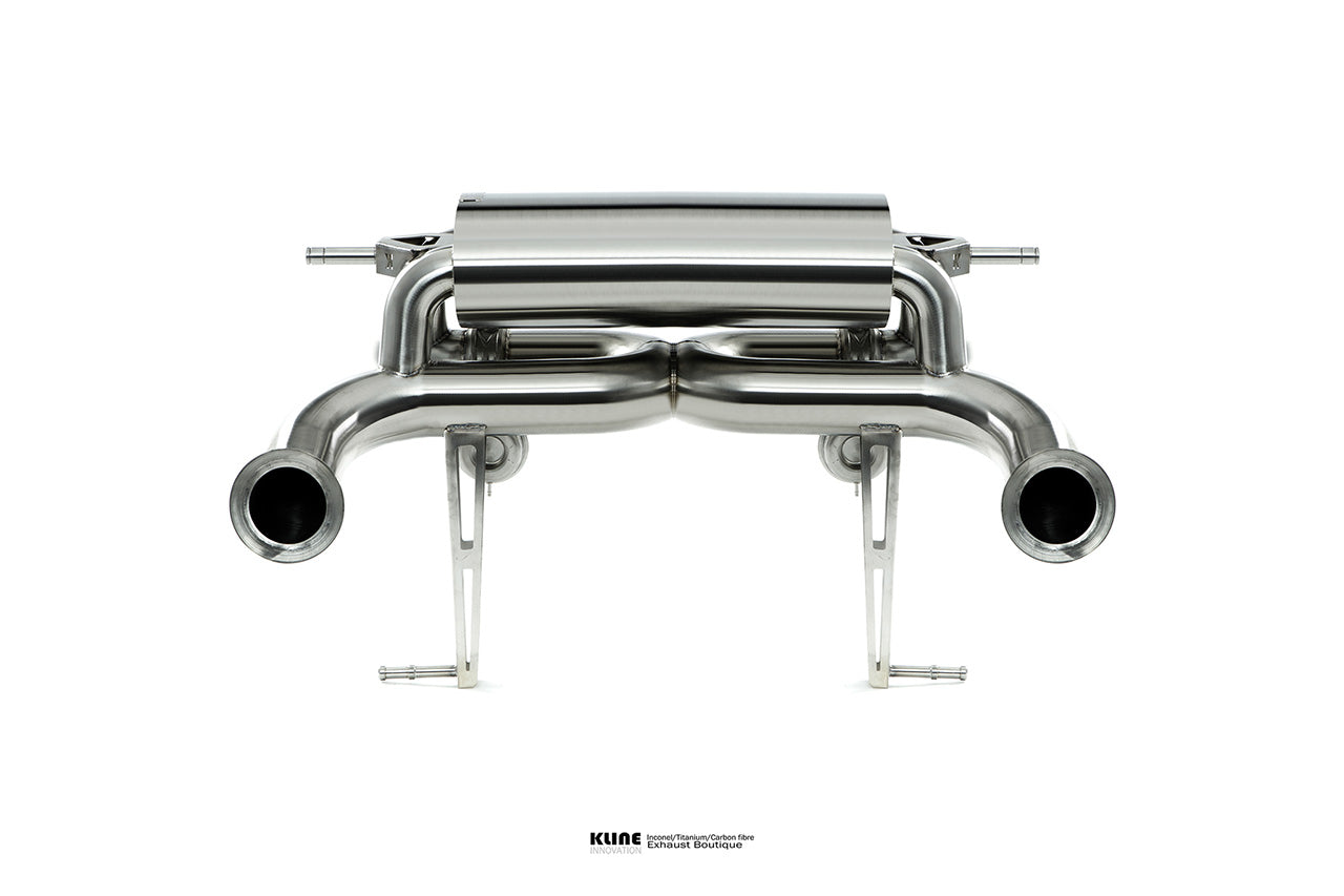 Back view of Valvetronic Rear System For Lamborghini Aventador SVJ manufactured by kline innovation