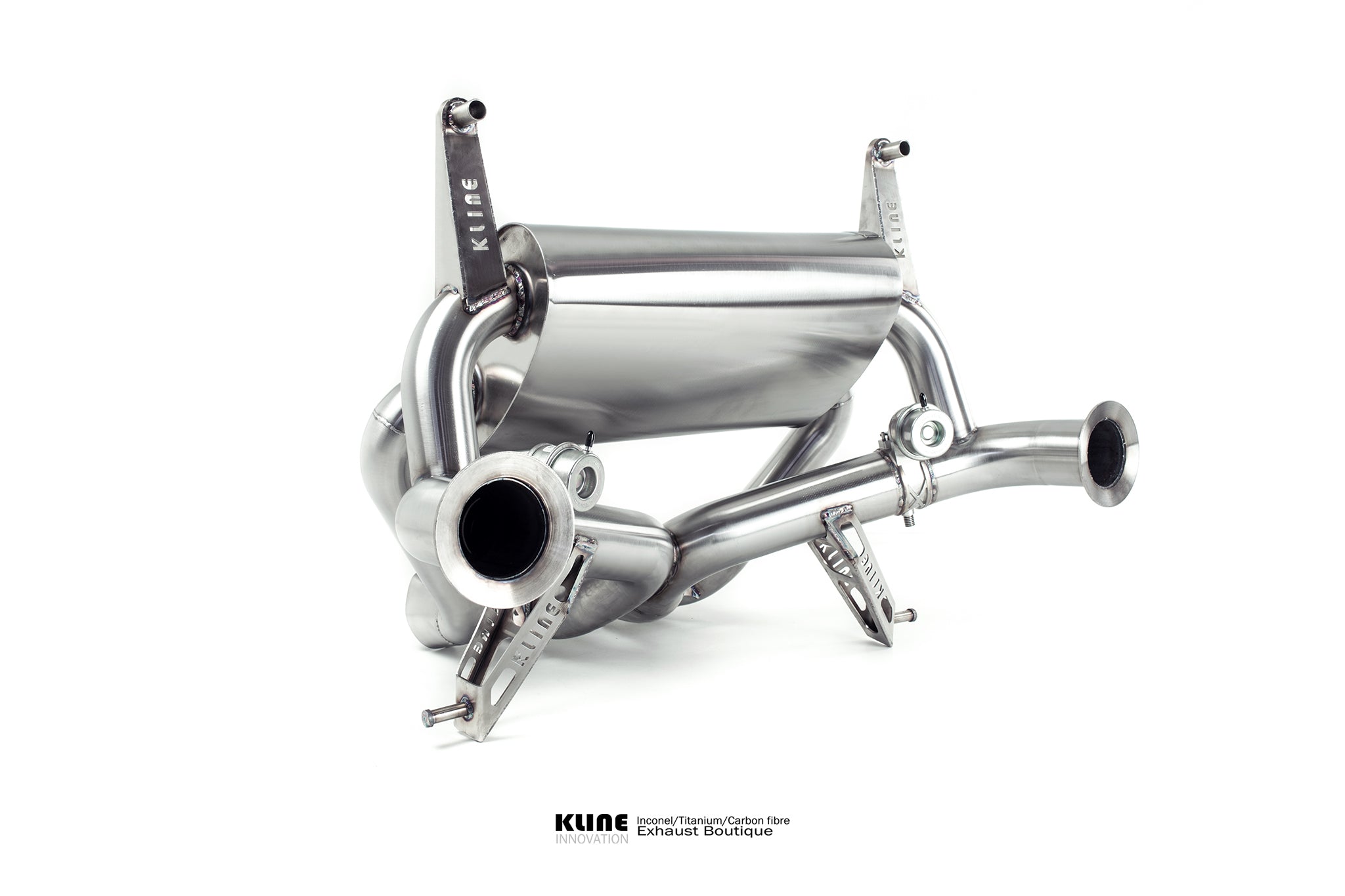 Left angled view of Valvetronic Rear System For Lamborghini Aventador manufactured by kline innovation