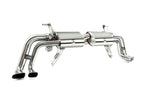 Left angled view of valvetronic system exhaust for Audi R8 V10 which fits 2017 to 2019 models manufactured by kline innovation