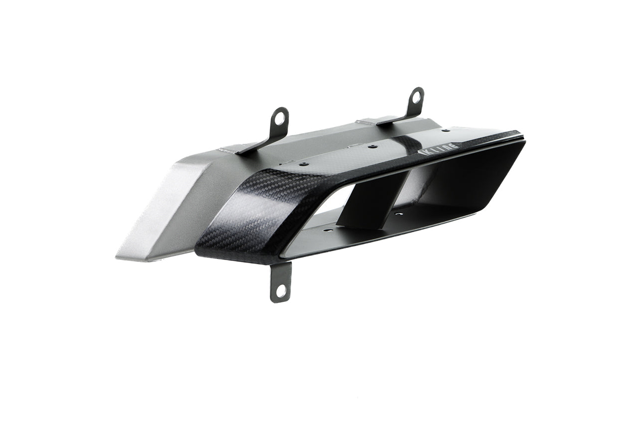 Tips cover of valvetronic system exhaust for Audi R8 V10 which fits 2017 to 2019 models manufactured by kline innovation