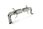 Left angled view of valvetronic system exhaust for Audi R8 V10 which fits 2020 plus models manufactured by kline innovation