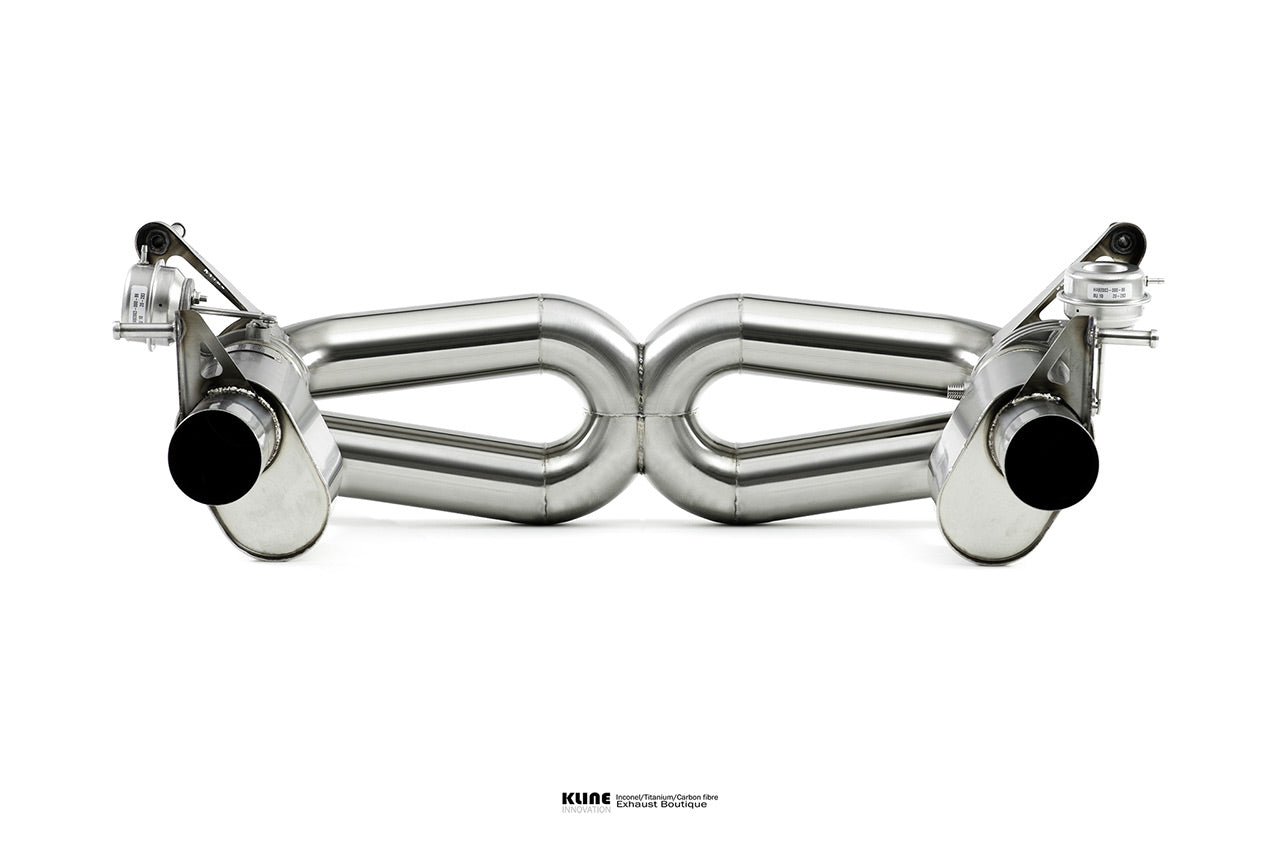 Back view of Valvetronic System For Ferrari F8 Tributo manufactured by kline innovation