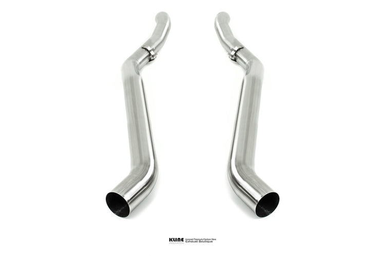Front view of X Pipes For Ferrari F12/TDF manufactured by Kline Innovation