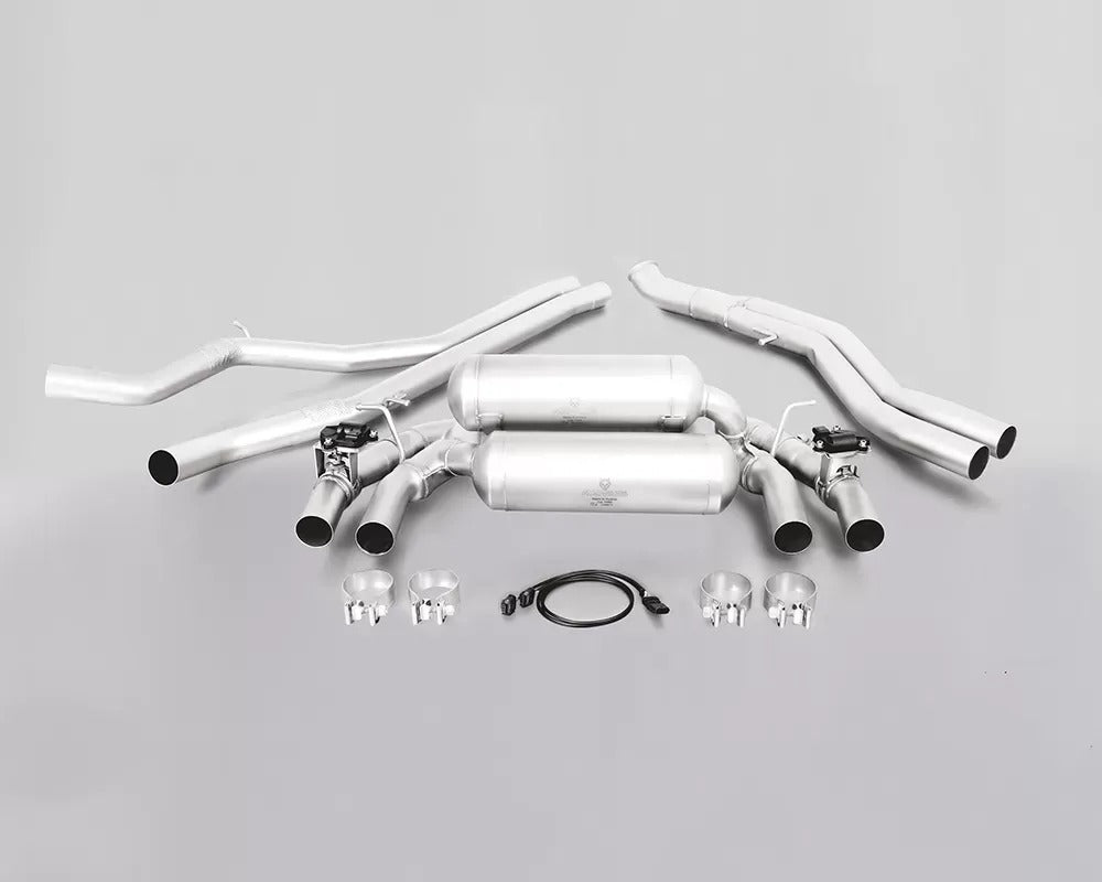 Remus cat-back sport exhaust 088016 1500 for BMW M2 F87 2016-2018, complete kit with valved silencers, connection tubes and hardware