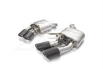 A top view of Fi EXHAUST Valvetronic Cat-Back System for Porsche G2 95B.2 Macan 2.0T (OPF) 2019+ muffler with white background