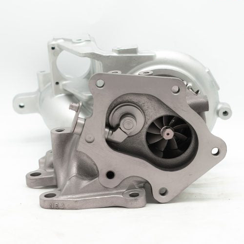 A side wide view of Pure Turbos Turbo Upgrade Pure500 for Mazda 3 / CX-5 (2.5T) 2021–2024 with white background
