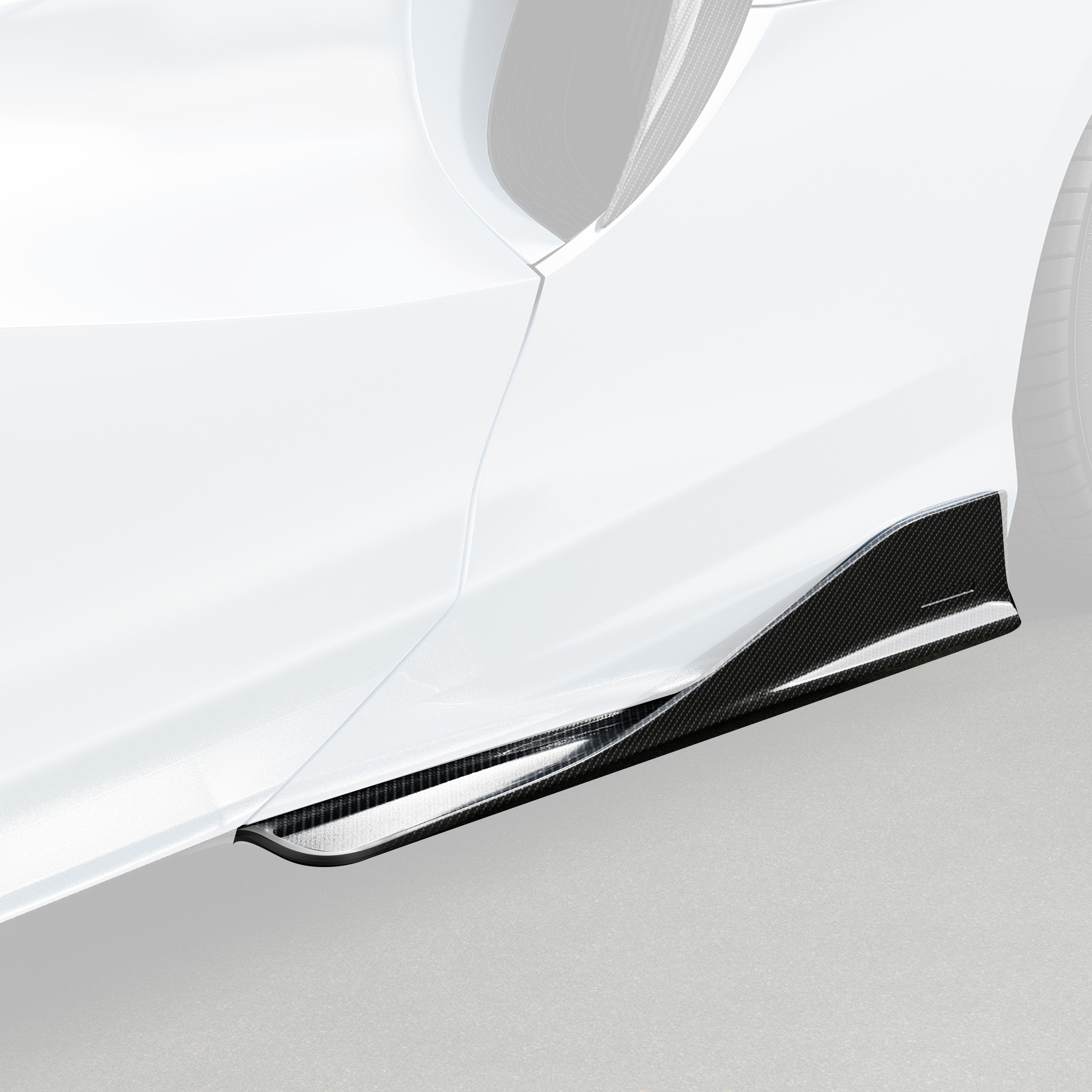 Artura GP63 side skirt, faded view highlighting carbon blade