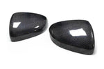wide view of TRE Pre-preg Carbon Fibre Wing Mirror Covers for Mercedes A Class W177 2018+ with white background