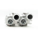 A front view of Pure Turbos Turbo Upgrade Pure900 for Aston Martin V8 Vantage 2018-2024 with white background