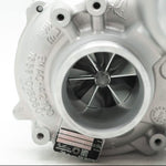 A close up view of Pure Turbos Turbo Upgrade NEW Pure900 for Mercedes Benz C63S / AMG GT / GTS / GTR (M177/M178) 2014-2021 with white background