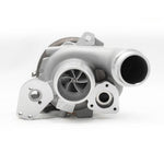 A front wide view of Pure Turbos Turbo Upgrade NEW Pure550 for Mercedes Benz CLA45 / GLA45 / A45 (M133) 2013-2019 with white background